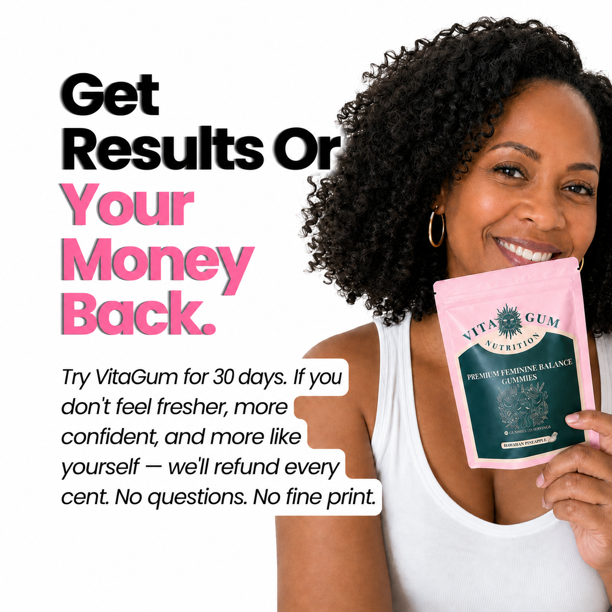 "Results in 14 Days" Vaginal Health VitaGum